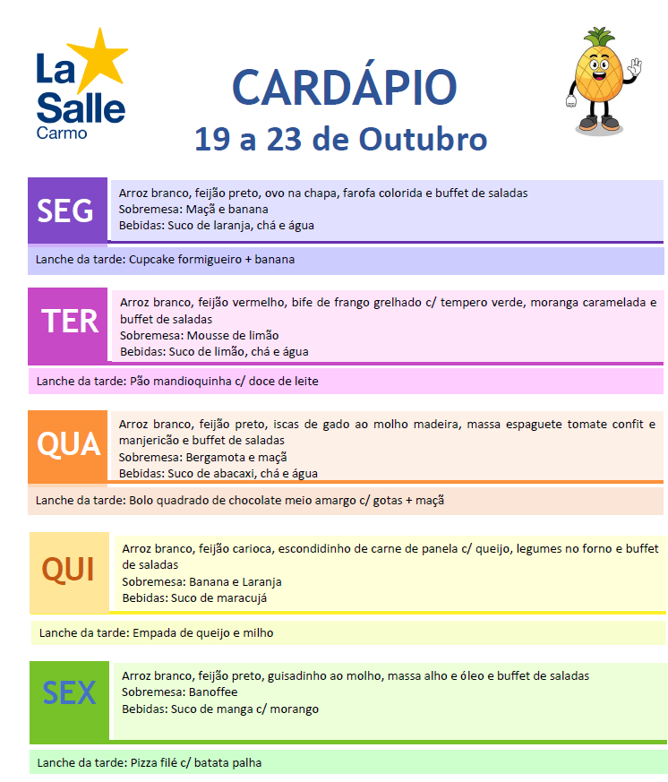 Cardapio 19outubro
